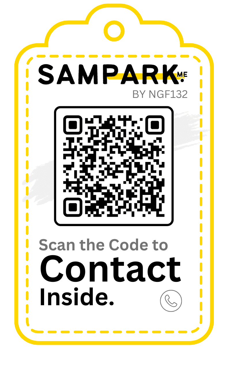 Sampark door tag sticker