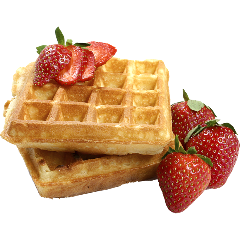 Waffle Cheesy Toast with Strawberry topping