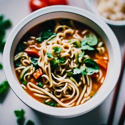 veg noodles soup