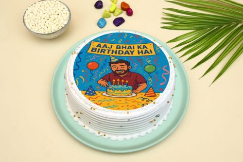 Aaj Bhai ka Budday Hai Cake