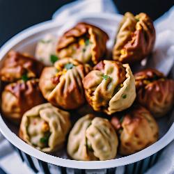 paneer corn fried momos
