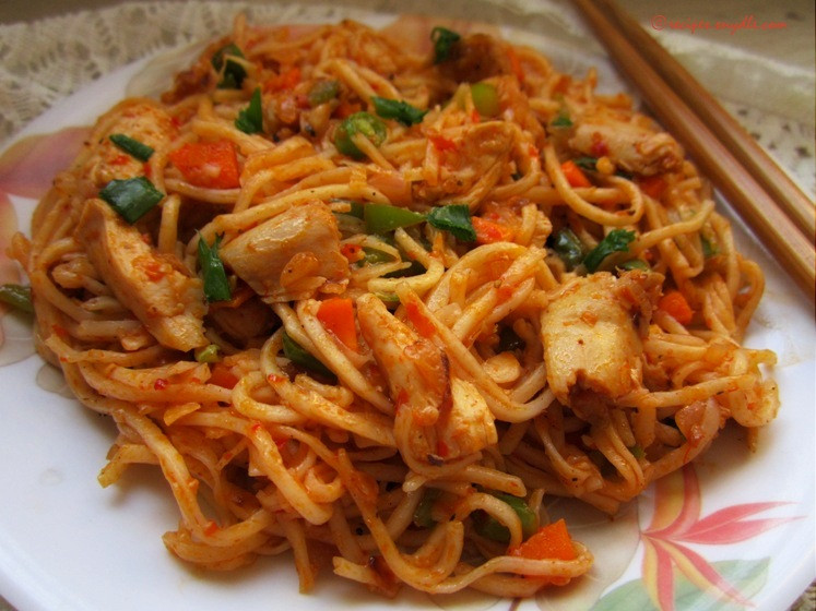 Schezwan Veggie Noodles
