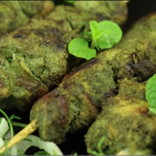 Haryali Kebab(Charcoal, smokey)8pcs