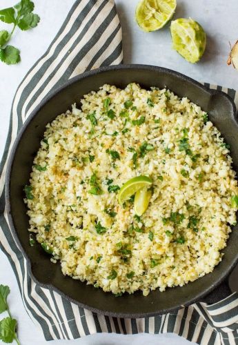 Lemon Coriander Rice with curd
