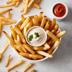 French fries peri with mayo