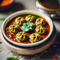 veg gravy momos