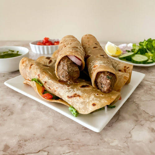 Megistic chicken (kabab roll)
