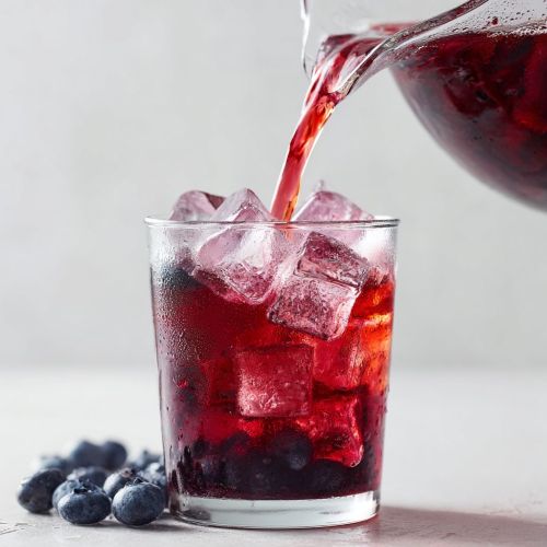 Blueberry ice tea