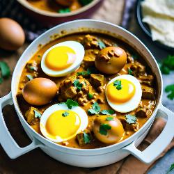 egg curry (2 eggs) with aloo