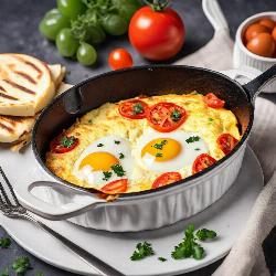 Cheese Tomato Omelette