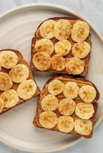 Peanut butter banana toast 