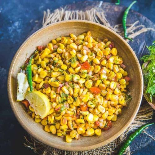 Chilli corn chat