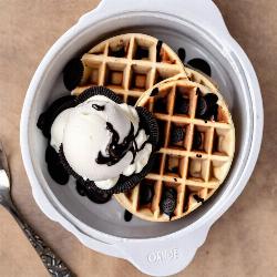 Oreo Waffle with Ice cream