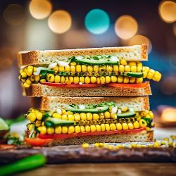 veg corn grill sandwich 