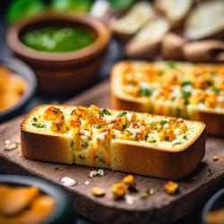 peri peri paneer garlic bread 