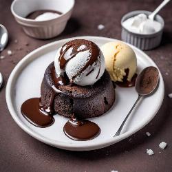 CHOCO LAVA CAKE with ice cream
