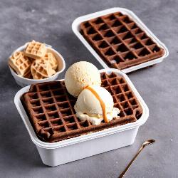 OB Chocolate waffle With  Ice Cream
