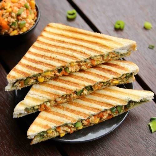 Paneer makhani cheese sandwich