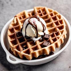 Kitkat Waffle With Ice cream