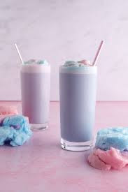 Cotton Candy shake topped with colored sprinklers