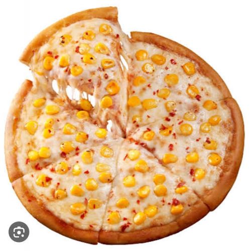 Golden corn pizza