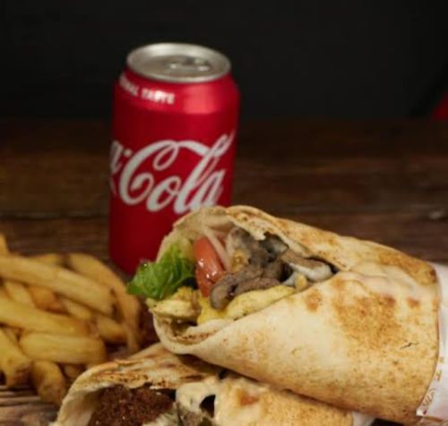 Cheese roll + fries + coke