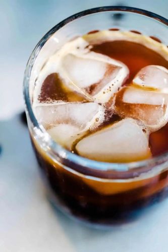 honey lemon iced americano