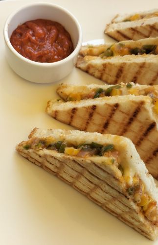 Cheese corn sandwich 