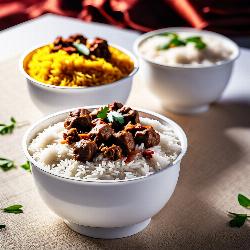 plain rice & mutton kosha (2 pcs)