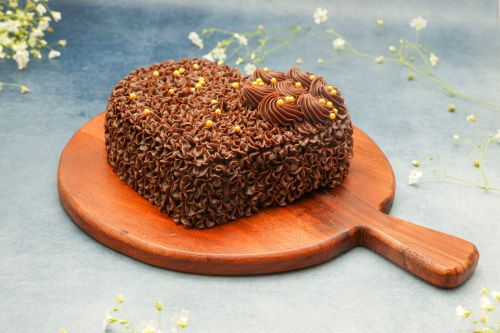 Choco Truffle Heart Cake
