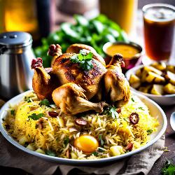 chicken biryani solo (chicken 1pc + 1 egg + aloo + cold drink 200ml + salad)