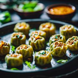 paneer momos fried 