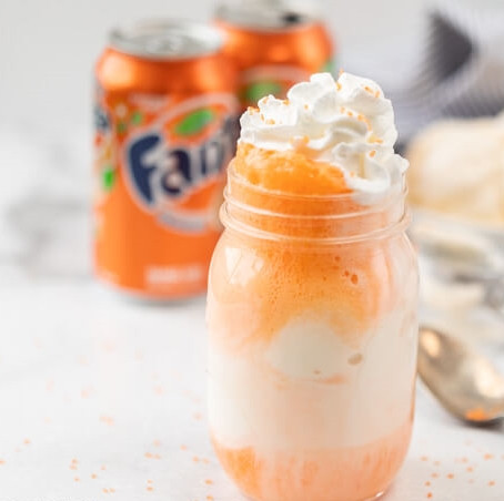 Fanta Float with Fruit Overload Ice Cream