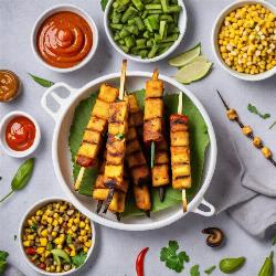Mushroom Baby Corn Tikka