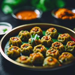 veg momos fried
