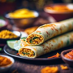 chicken kathi roll 
