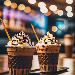 ice cream with coffee 