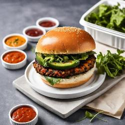 Black stellar sp Veg burger 