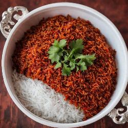 Jhule Bhat (with Red rice)