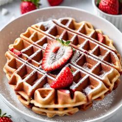 Strawberry waffle